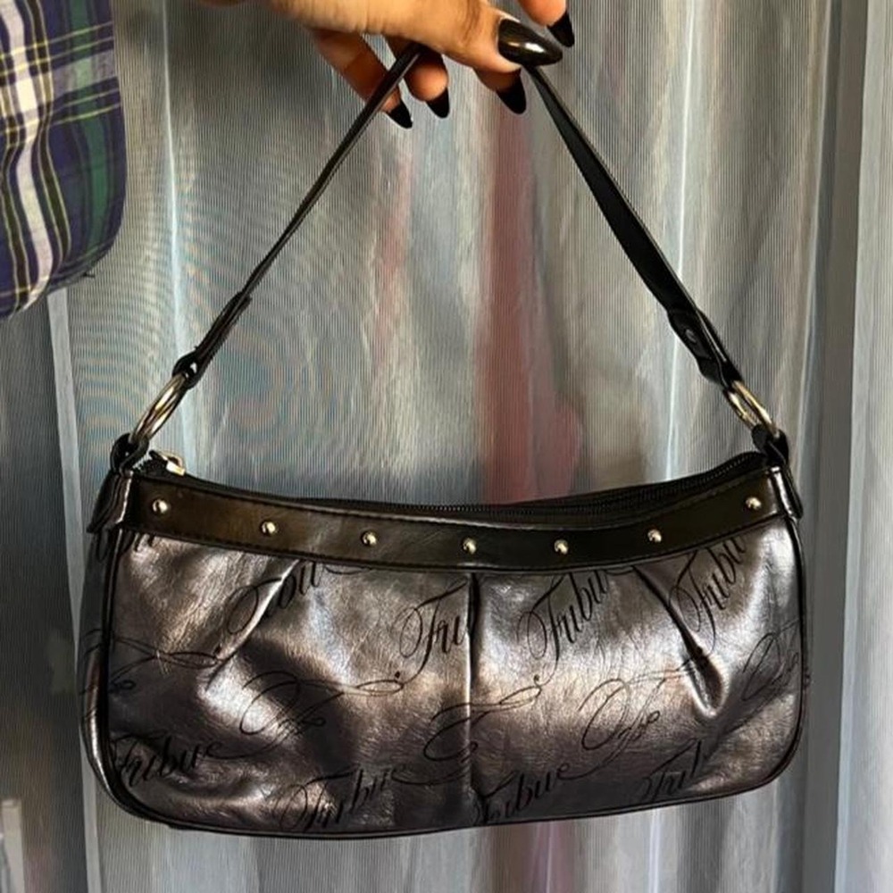 FUBU Metallic Script Shoulder Mini bag